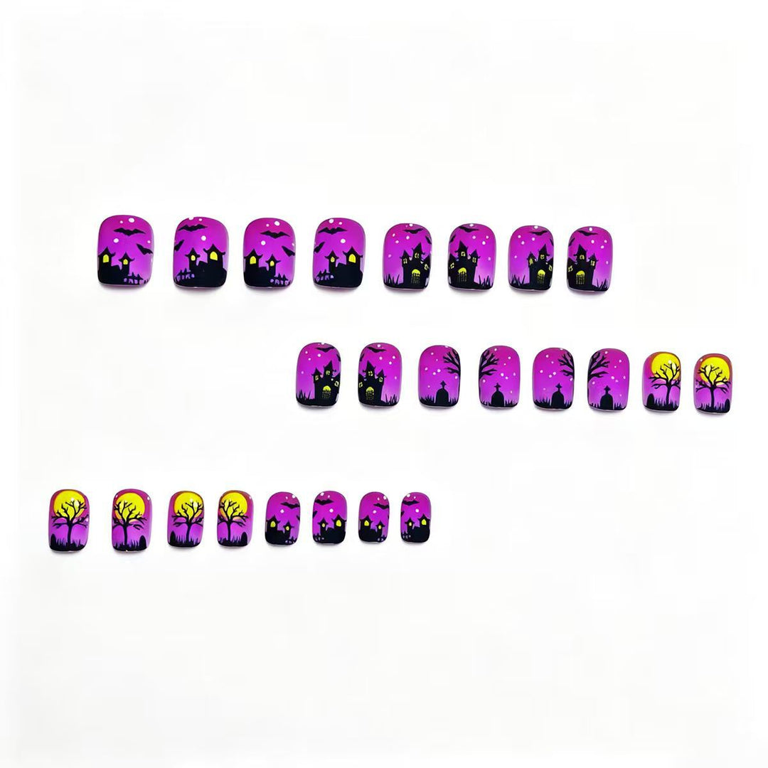 Artificial nails with creepy Halloween motif Kalsten