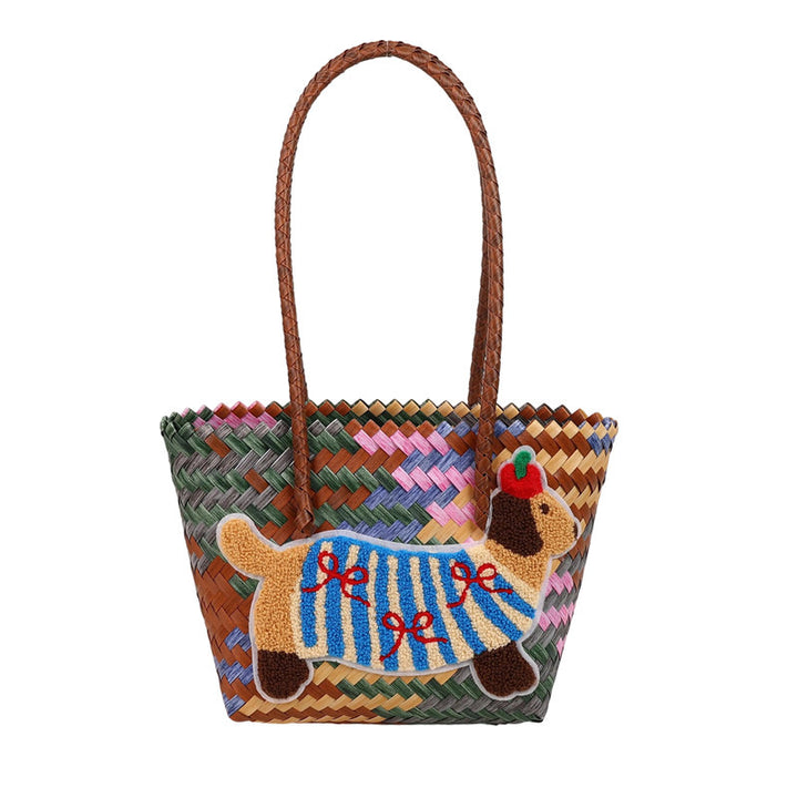 Shoulder bag with playful dog motif Kalsten