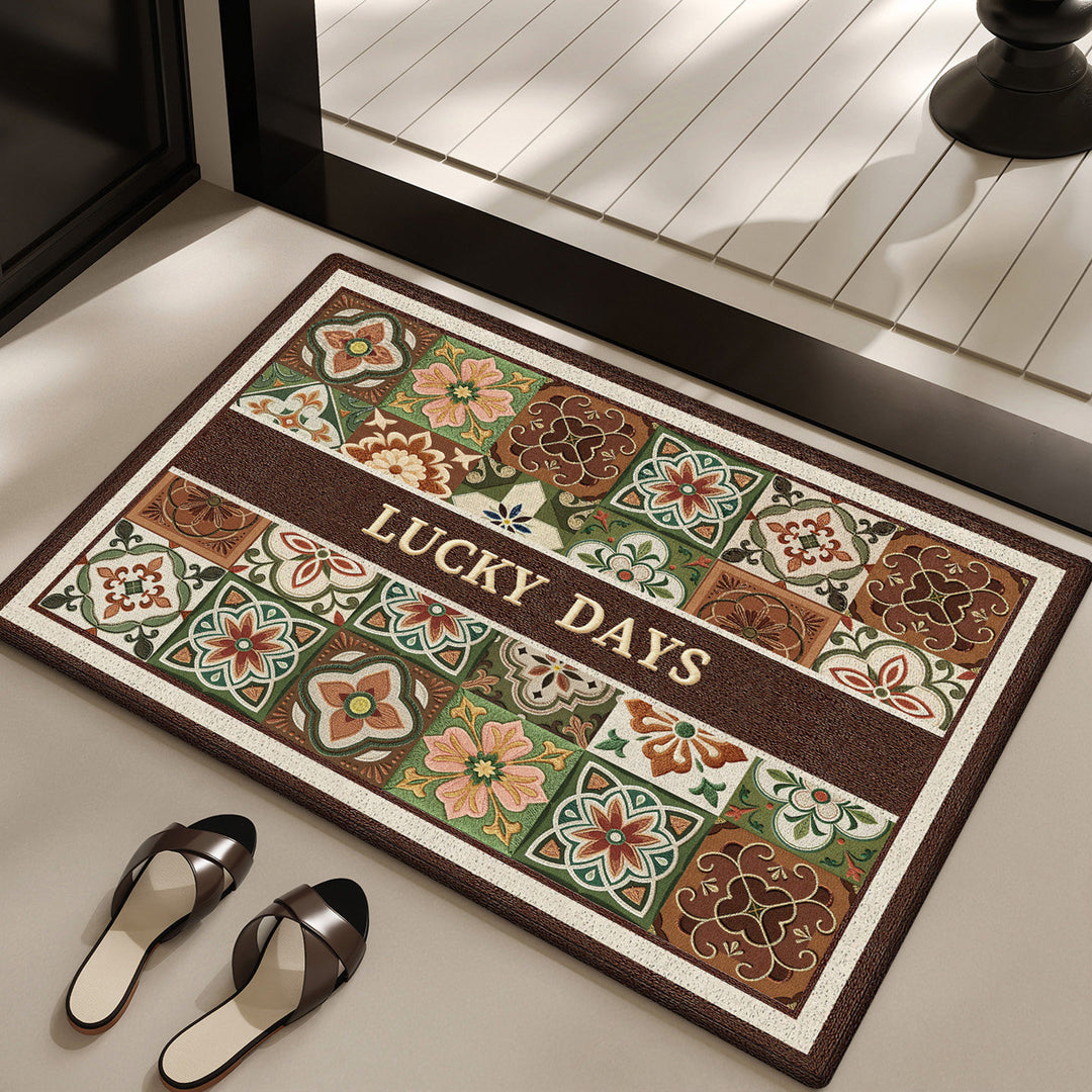 Floral Patterned Entry Mat