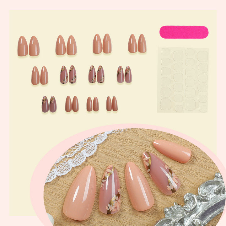 Floral Press-On Nail Art Set Kalsten