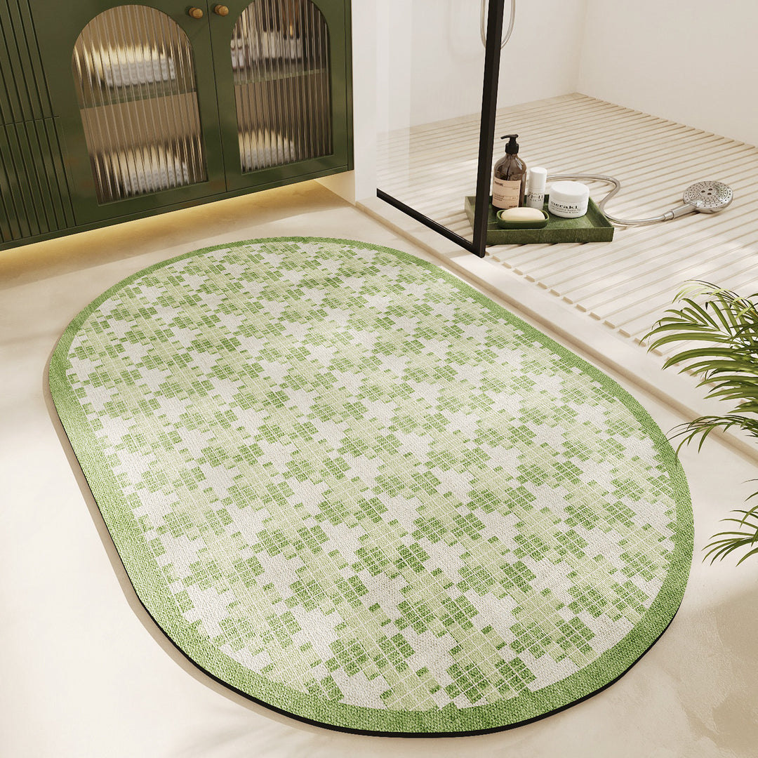 Floral Design Bath Mat