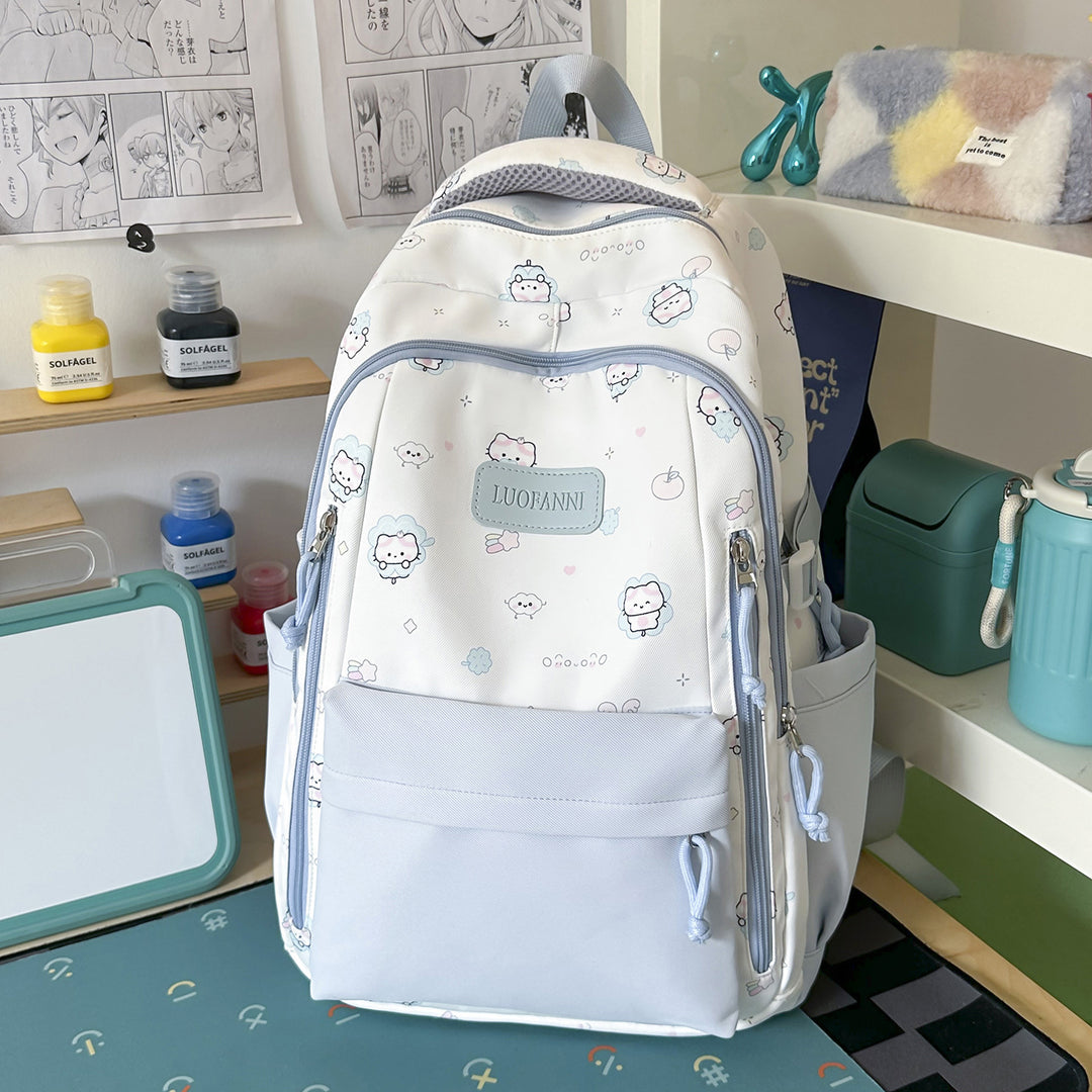 Cute Illustrated Character Backpack Kalsten