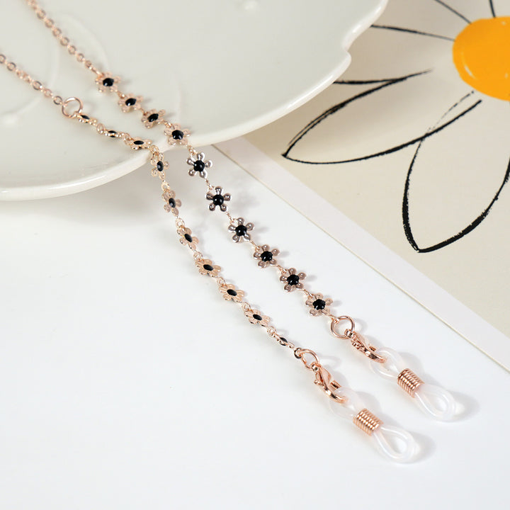 Luxurious Crystal-Embellished Eyewear Chain Kalsten