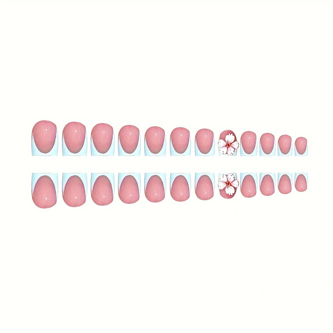 Artistic Floral Design Press-On Nails Kalsten