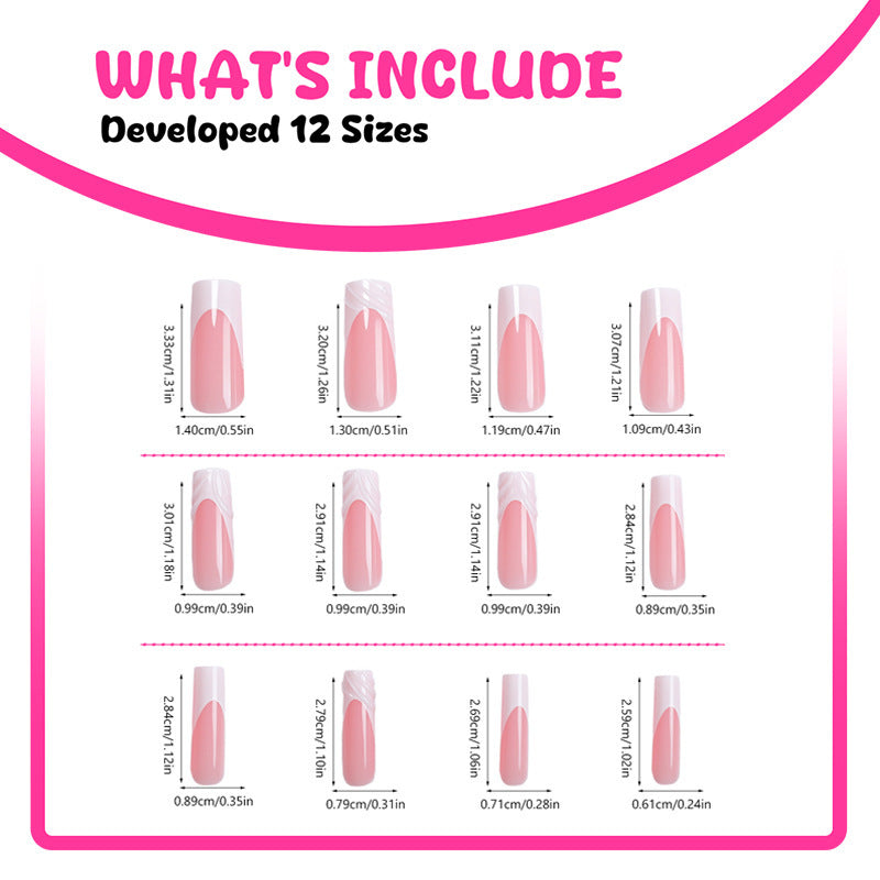 Artificial nail design with elegant 3D pattern Kalsten