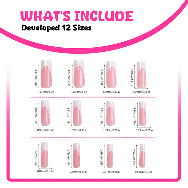 Artificial nail design with elegant 3D pattern Kalsten