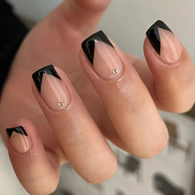 Artistic French Tip Nail Design Kalsten