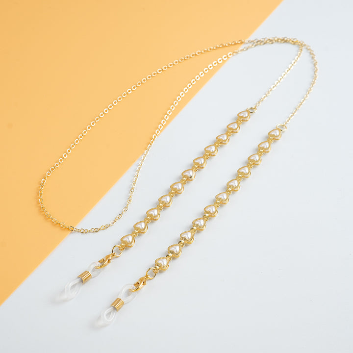 Elegant Pearl-Linked Eyewear Chain Kalsten