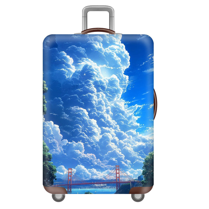 Unisex Hard Shell Suitcase with Dreamy Landscape Design Kalsten