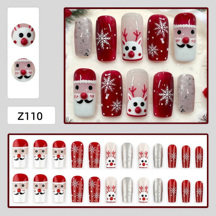 Creative nail art set with festive Christmas motifs Kalsten
