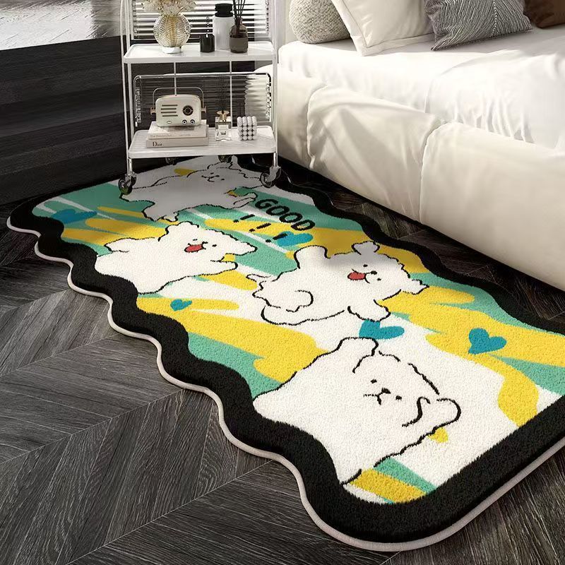 Cartoon Dog-Shaped Decorative Area Rug for Home