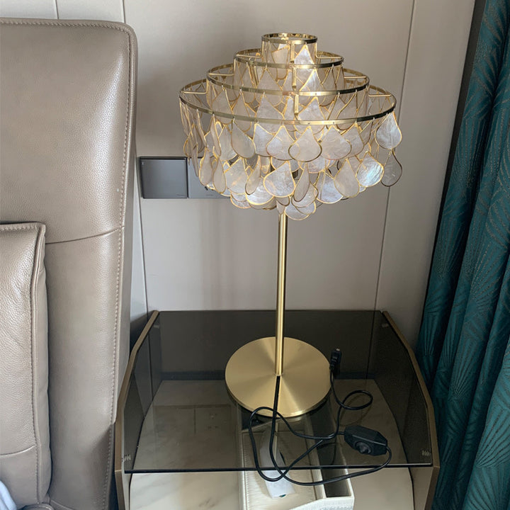 Decorative Capiz Shell Table Lamp