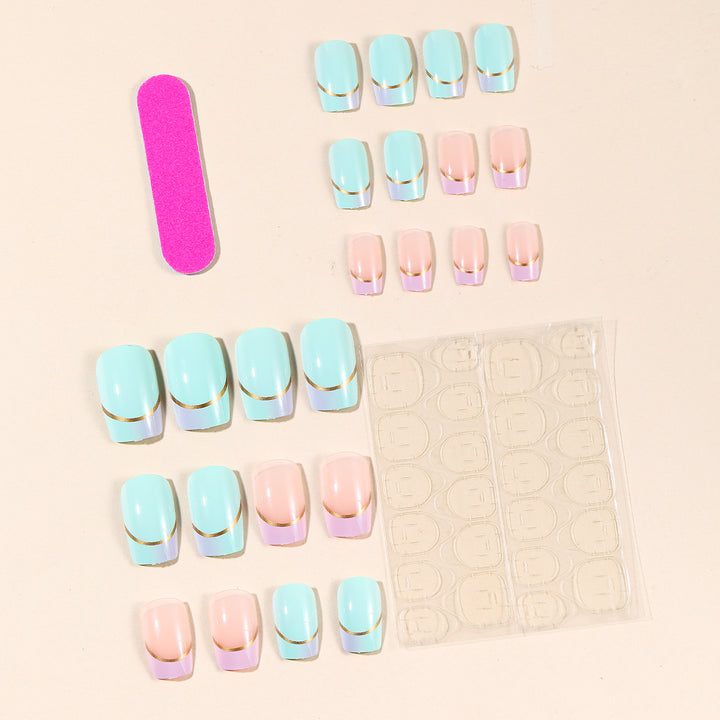 French Tip Acrylic Nail Art Design Kalsten