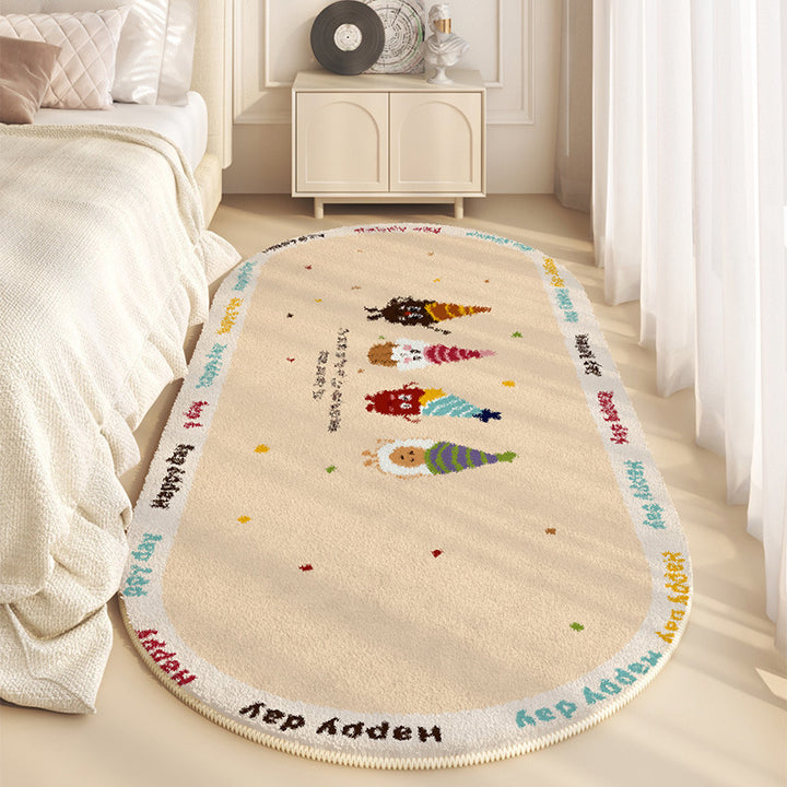 Plush Cartoon-Themed Area Rug