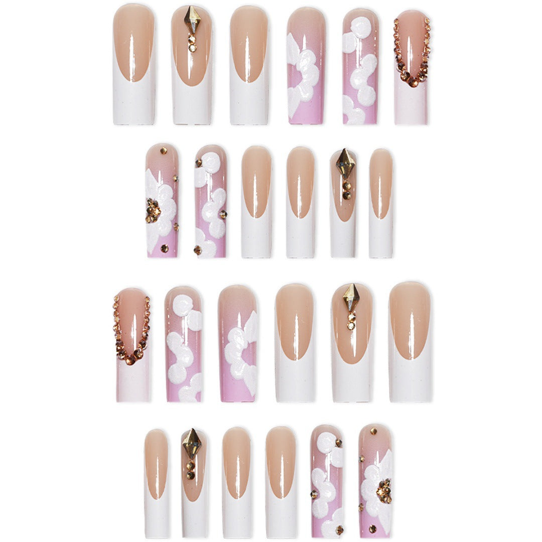 Extravagant Floral Press-On Nail Extensions Kalsten