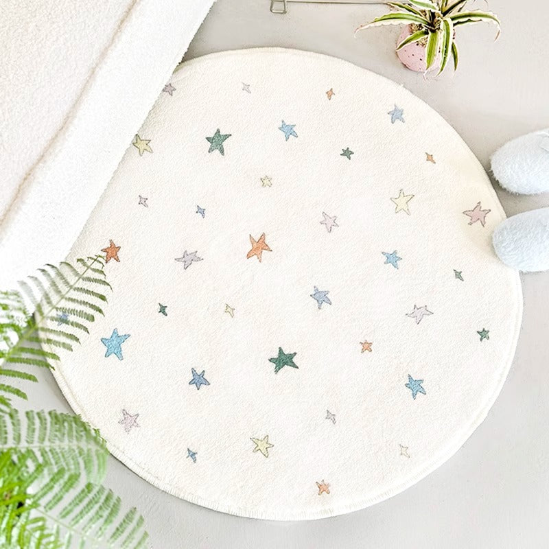 Cozy Star-Patterned Area Rug for Home Decor