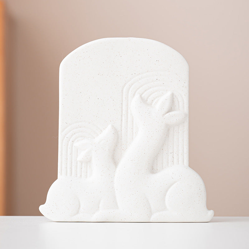 Abstract Deer Sculpture