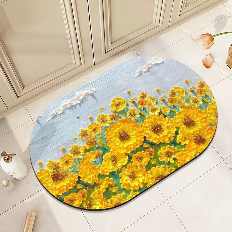 Floral Print Area Rug Kalsten