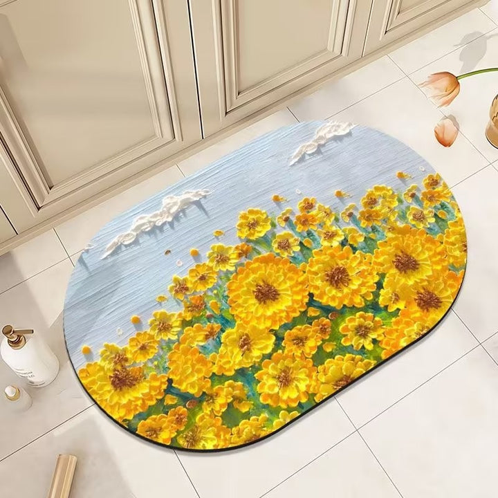 Floral Print Area Rug Kalsten