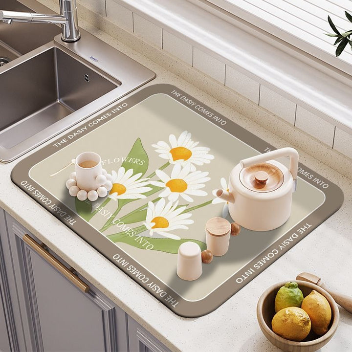Decorative Eco-Friendly Kitchen Counter Mat