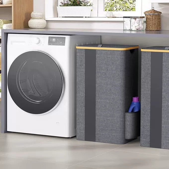 Practical laundry container with removable mesh bag Kalsten
