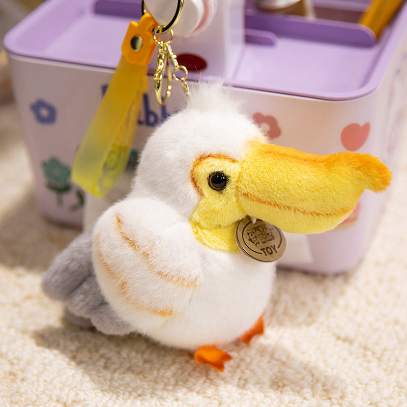 Plush Shoulder-Sitting Toucan Clip-On Companion with Metal Clip and Soft Huggable Body Kalsten