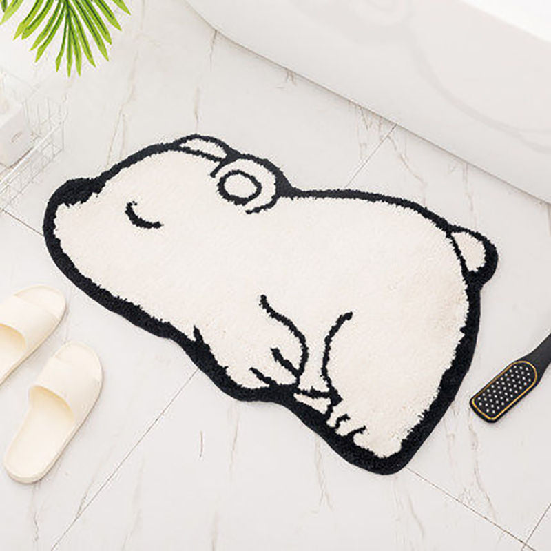Cartoon Cat Shaped Bath Mat Kalsten