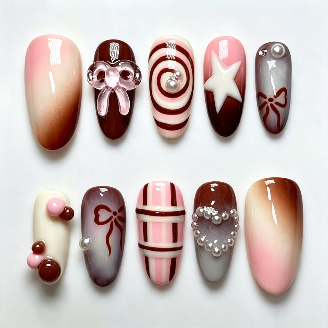 Decorative Manual Press-On Nail Art