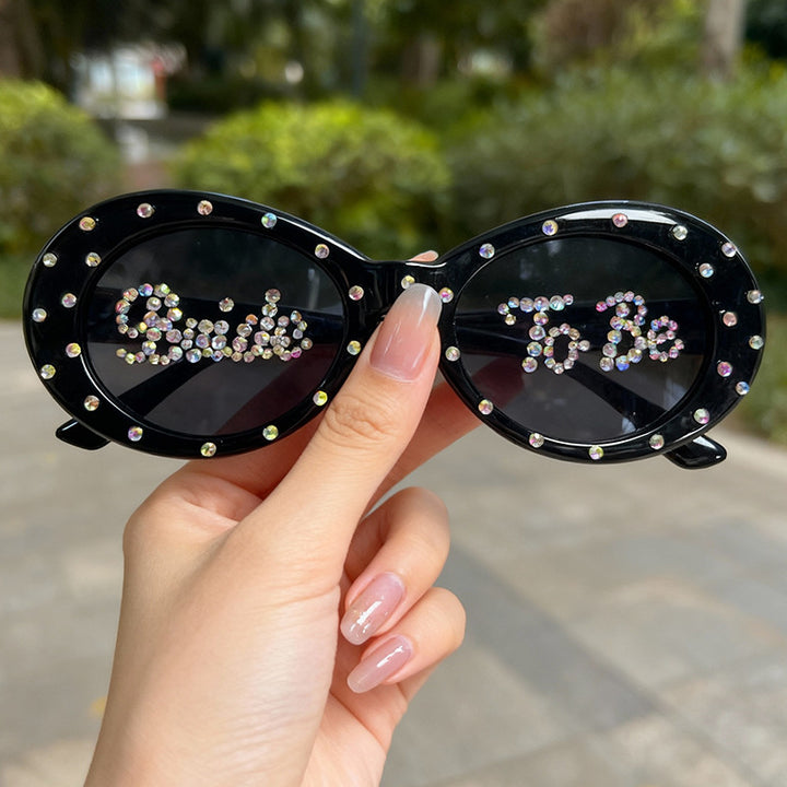 Rhinestone-Embellished Bridal Sunglasses Kalsten
