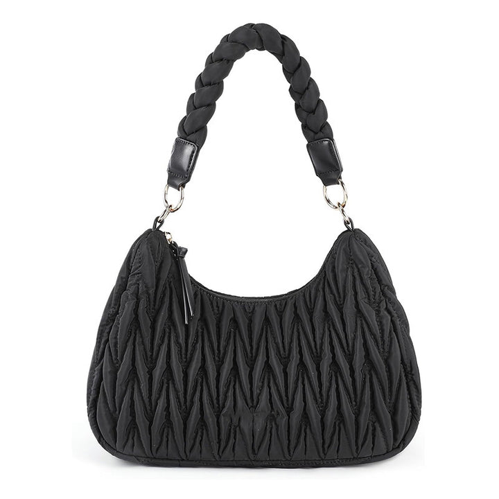 Fashionable shoulder bag with braided shoulder strap Kalsten