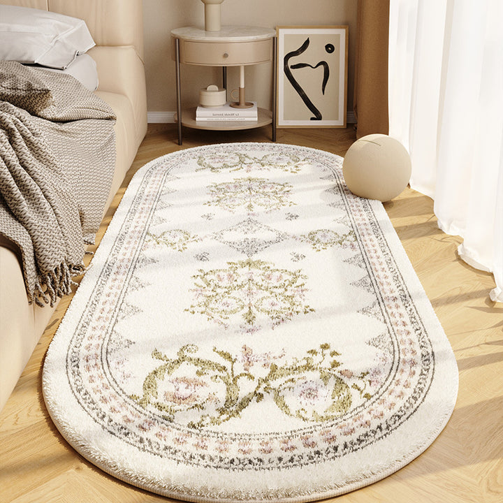 Vintage Checkerboard Pattern Area Runner Rug