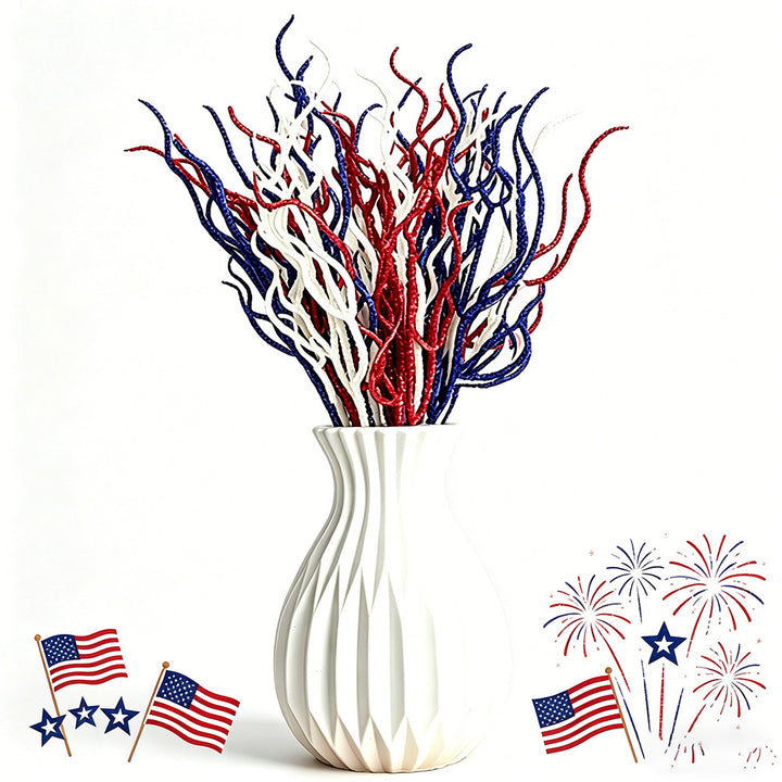 Unisex nan glittering decorative branches made of plastic flexible decoration stems for vase Kalsten