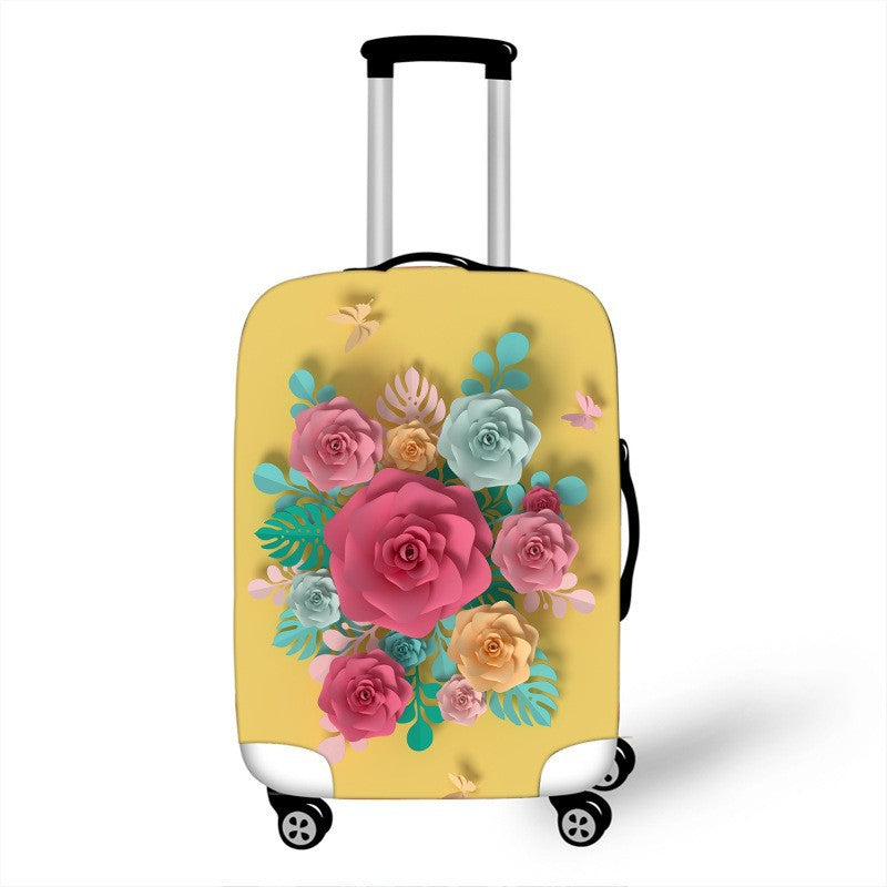 Women's hardshell travel suitcase with floral design Kalsten