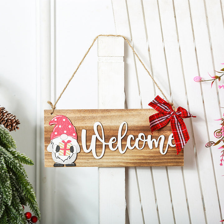 Welcome sign made of wood Kalsten