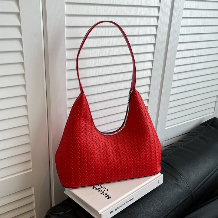 Textured Woven Shoulder Bag Kalsten