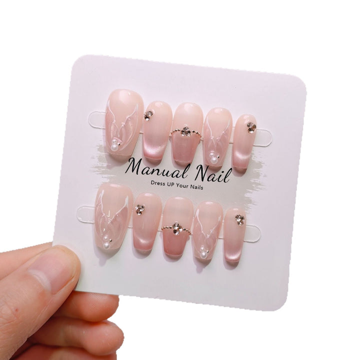 Elegant French Tip Press-On Nails Kalsten