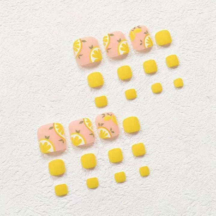 Nail art set with cheerful citrus motifs Kalsten