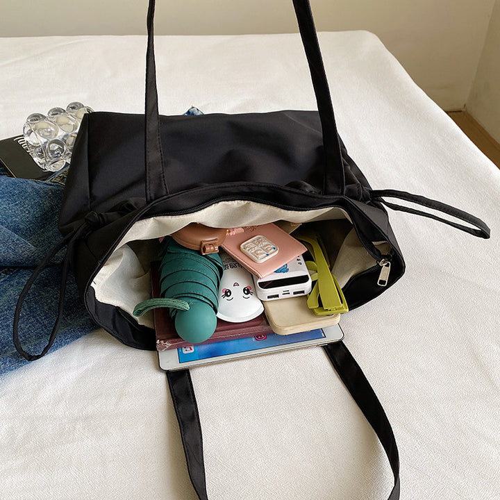 Stylish Casual Tote Bag with Drawstring Closure
