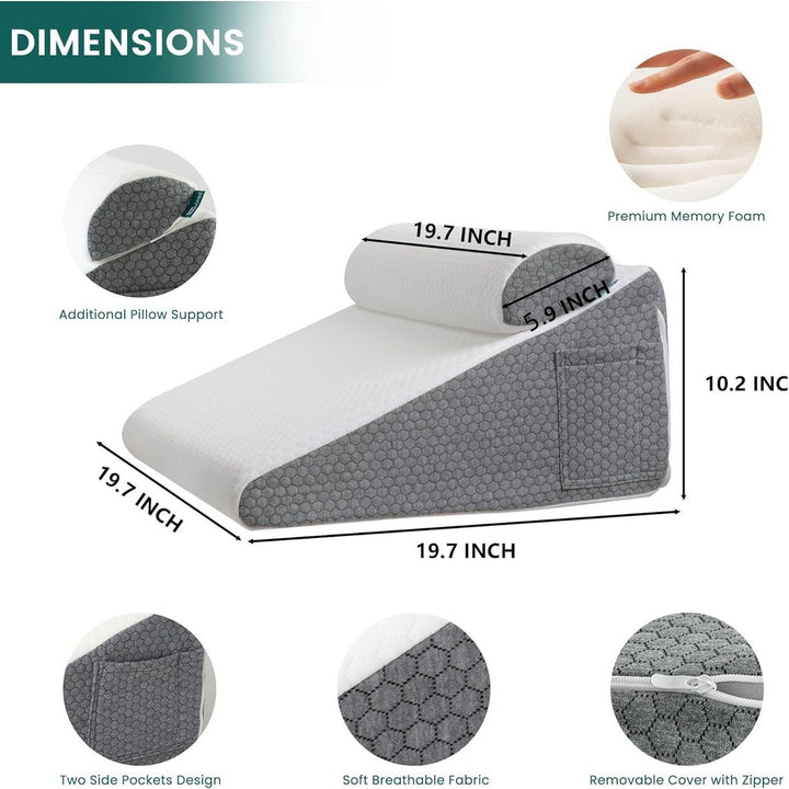 Therapeutic Adjustable Bed Wedge Pillow