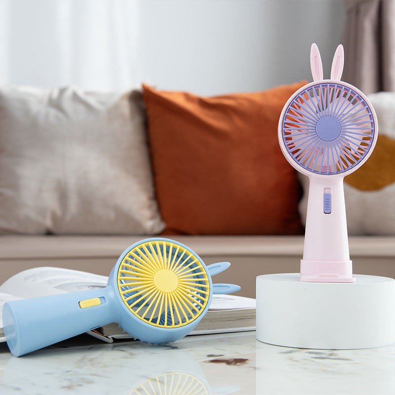 Creative Rabbit Ears Handheld Fan Kalsten