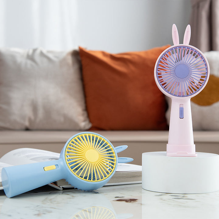 Creative Rabbit Ears Handheld Fan Kalsten