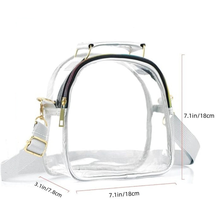 Transparent shoulder bag with removable shoulder strap Kalsten
