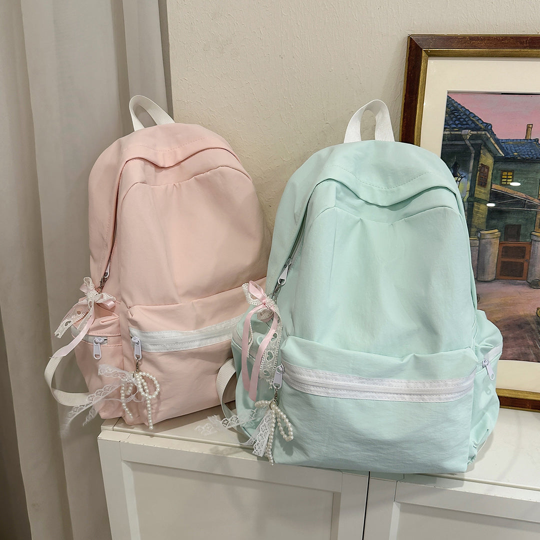 Decorative Bow-Detail Backpack Kalsten
