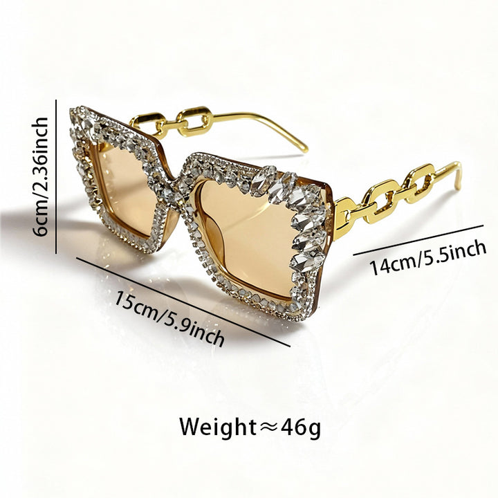 Decorative Rhinestone Embellished Sunglasses Kalsten