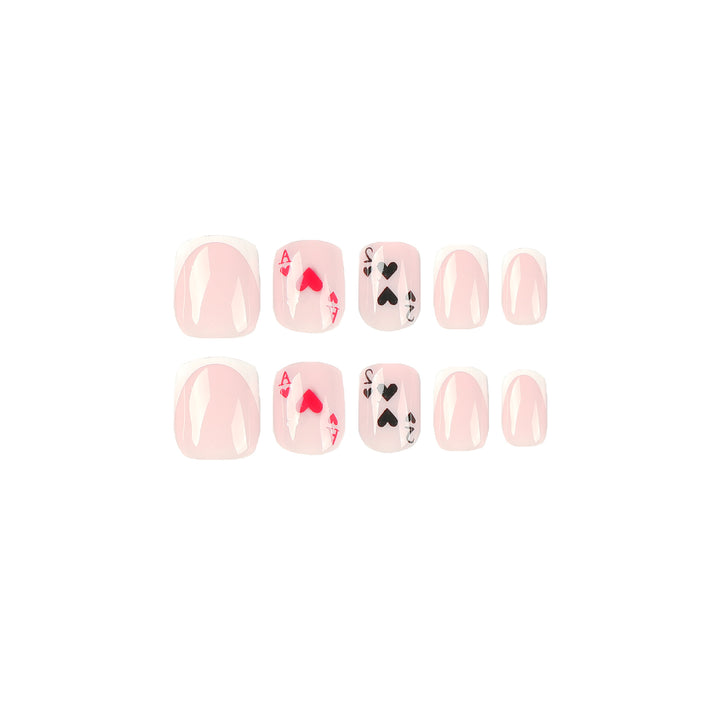 Playful nail art in playing card design Kalsten
