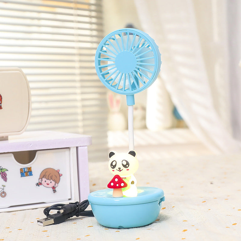 Ladies Portable Mini Fan with LED Function and Animal Design Kalsten