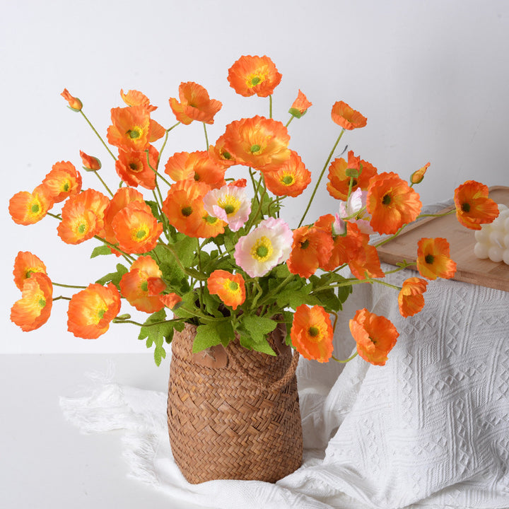 Artificial Poppy Floral Stem