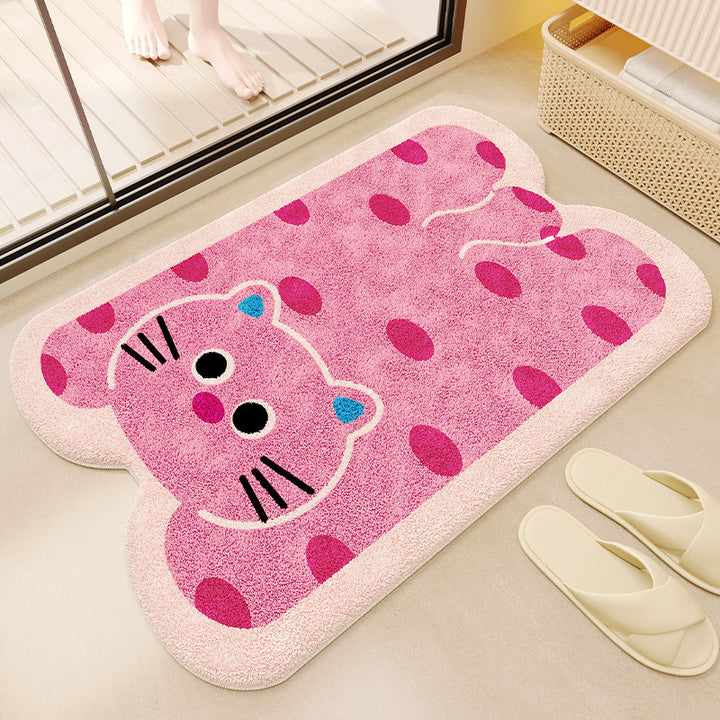 Plush Bear-Shaped Bath Mat