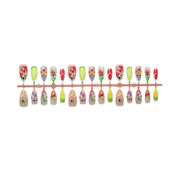 Artistic Floral Press-On Nail Art Set Kalsten 1790636675