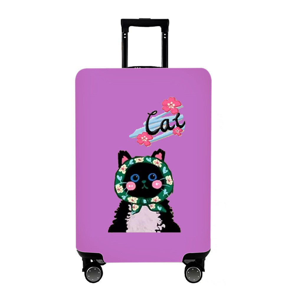Unisex Hard Shell Suitcase with Colorful Monster Design Kalsten